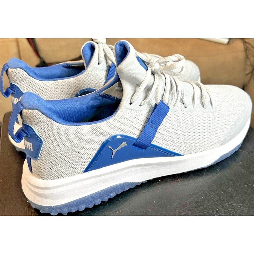 PUMA Fusion EVO Spikeless Golf Shoes High Rise/Bright Cobalt Men's Size 12M
